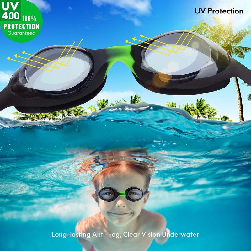 Careula Kids Swim Goggles, Swimming Goggles for Boys Girls Kid Toddlers Age 2-12 - Image 3